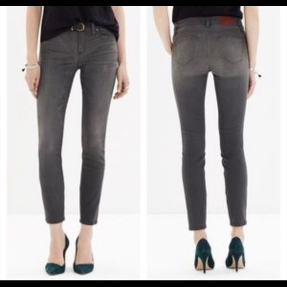 Madewell grey boulder wash jeans